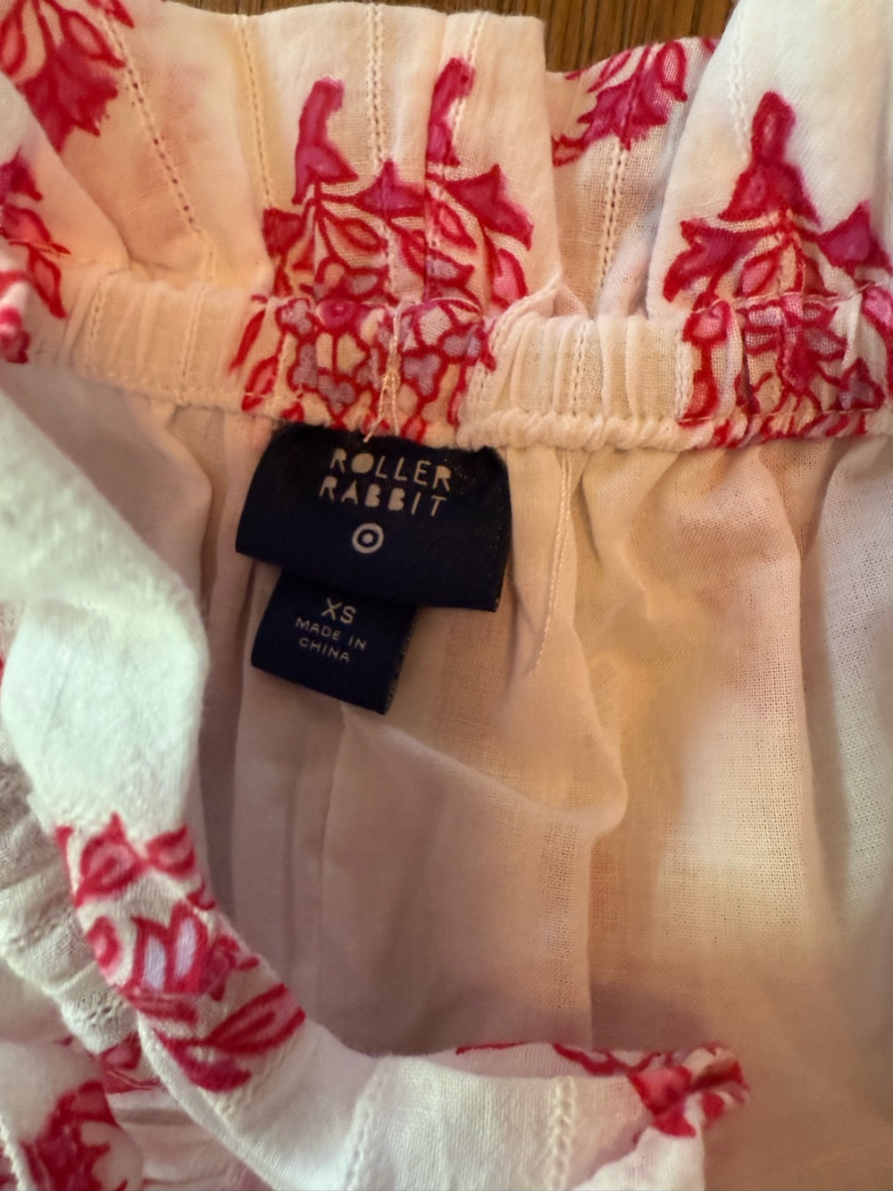 NWT Roller Rabbit x Target Women's Bouquet Side-Tie Beach Pull-On Shorts XS - Picture 7 of 12